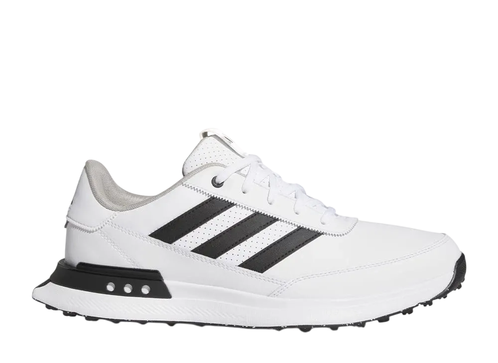 アディダス S2G スパイクレス レザー24 ゴルフ "クラウドホワイト/コアブラック/グレーツー"