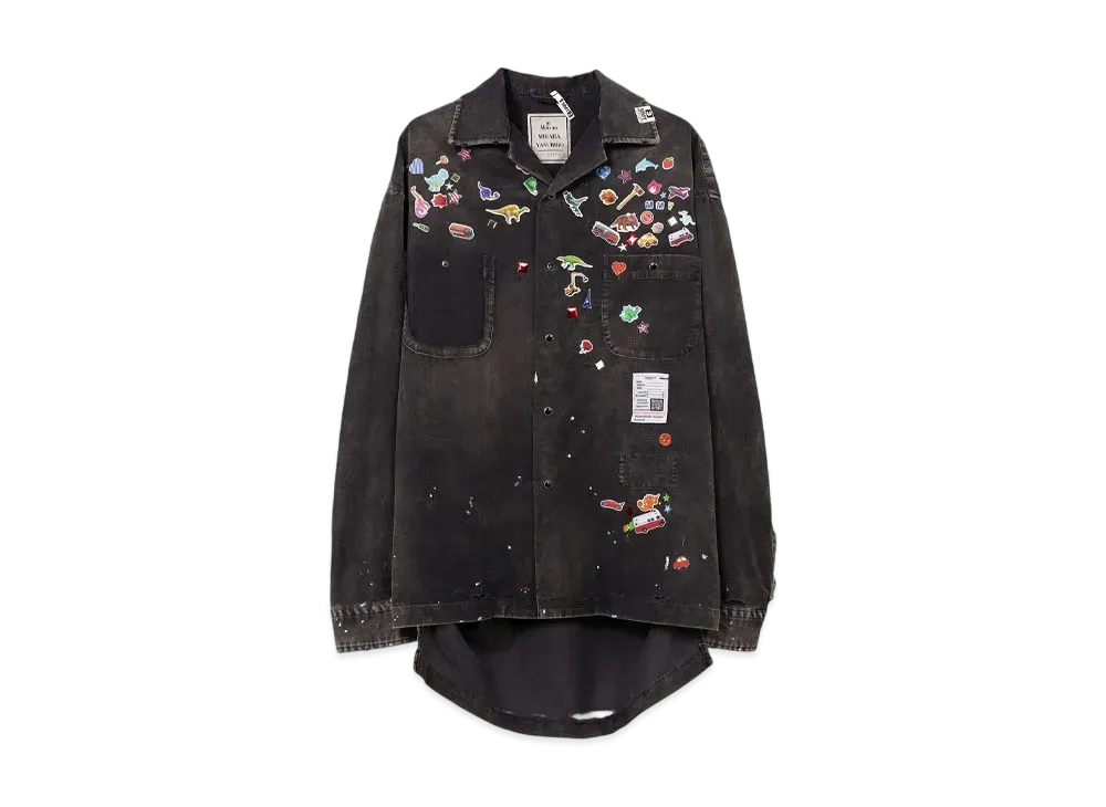 トップス mihara sticker printed corduroy shirt Maison MIHARA YASUHIRO（メゾンミハラヤスヒロ）の「Sticker