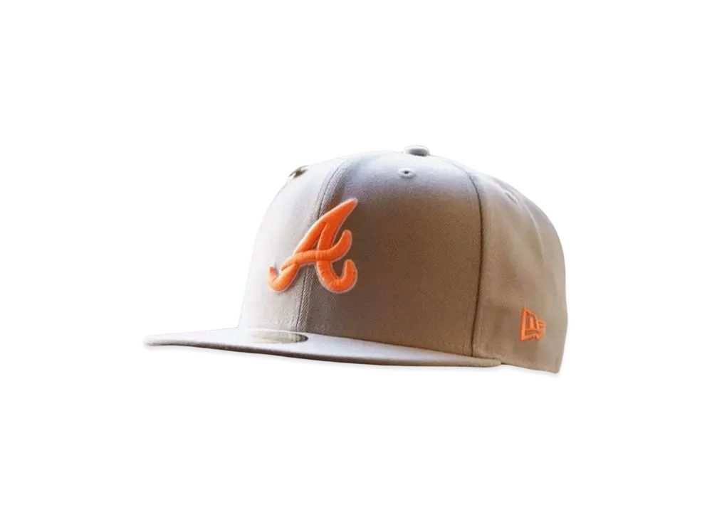 NEW ERA x THE CAP 59Fifty 'Expocity Collection' Atlanta Braves "Gray"