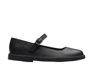 Clarks Women's Desert Jane "Black Leather"