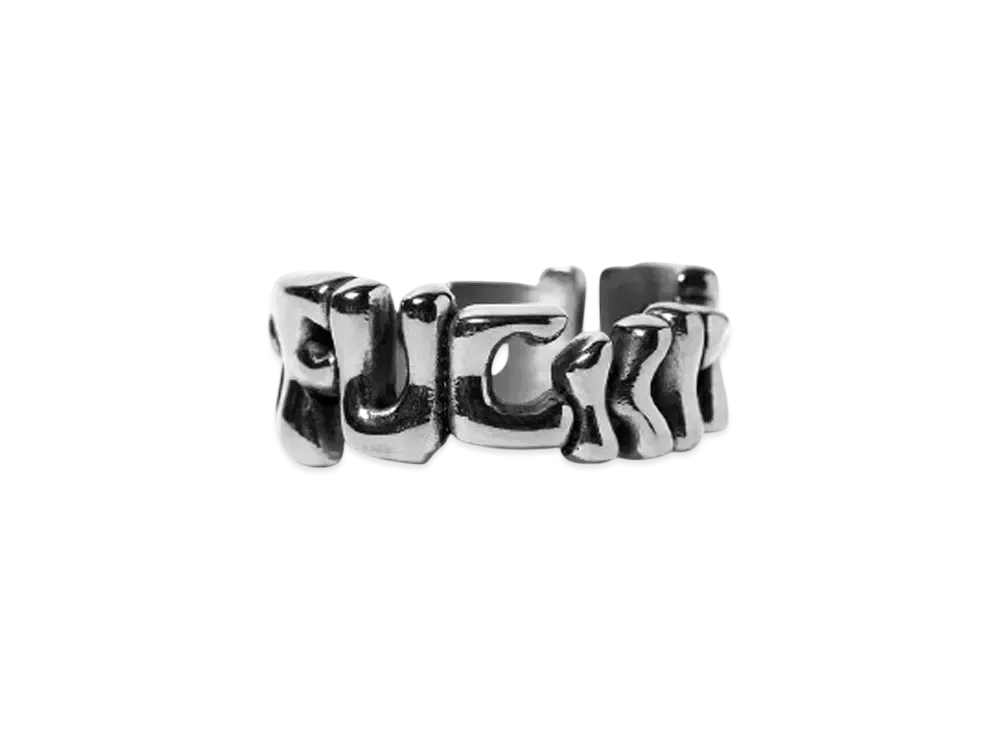 HUF Fuck It Warped Ring "Silver"