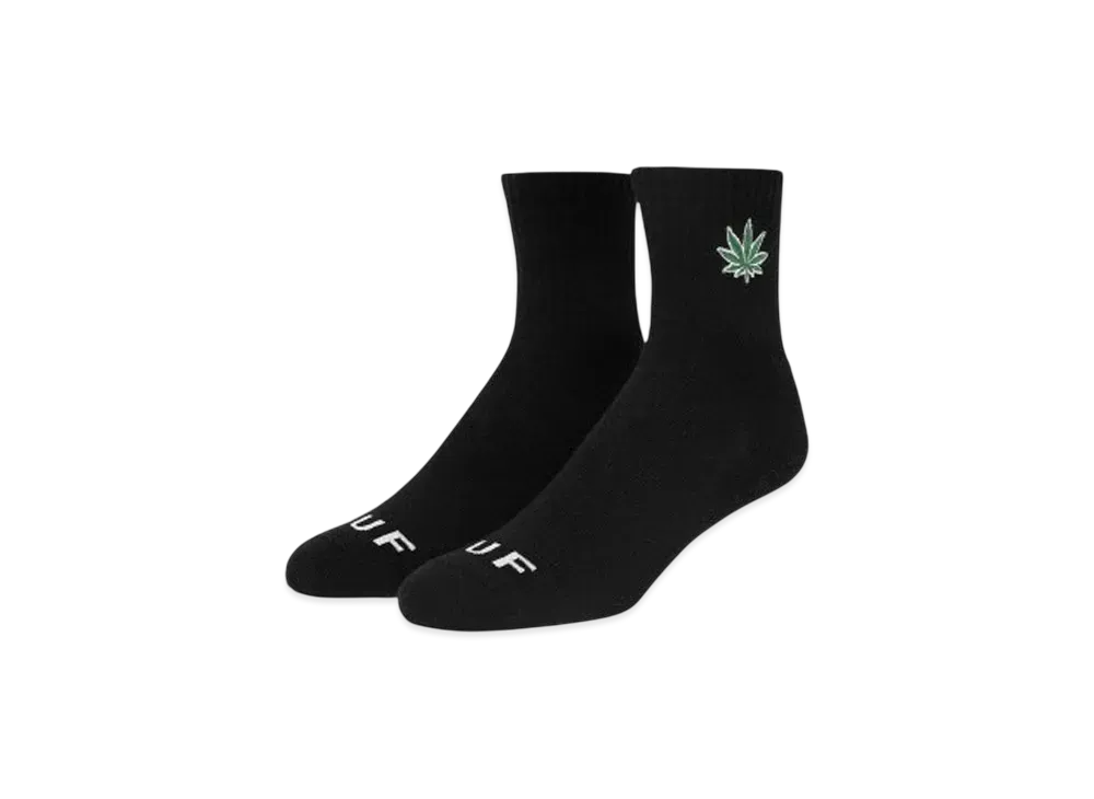 HUF Plantlife EMB 1/4 Socks "Black"
