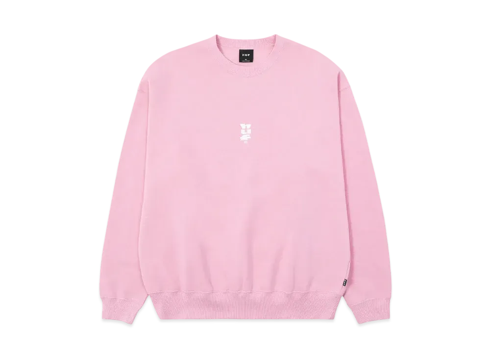 HUF Set Megablast Crewneck "Powder Pink"