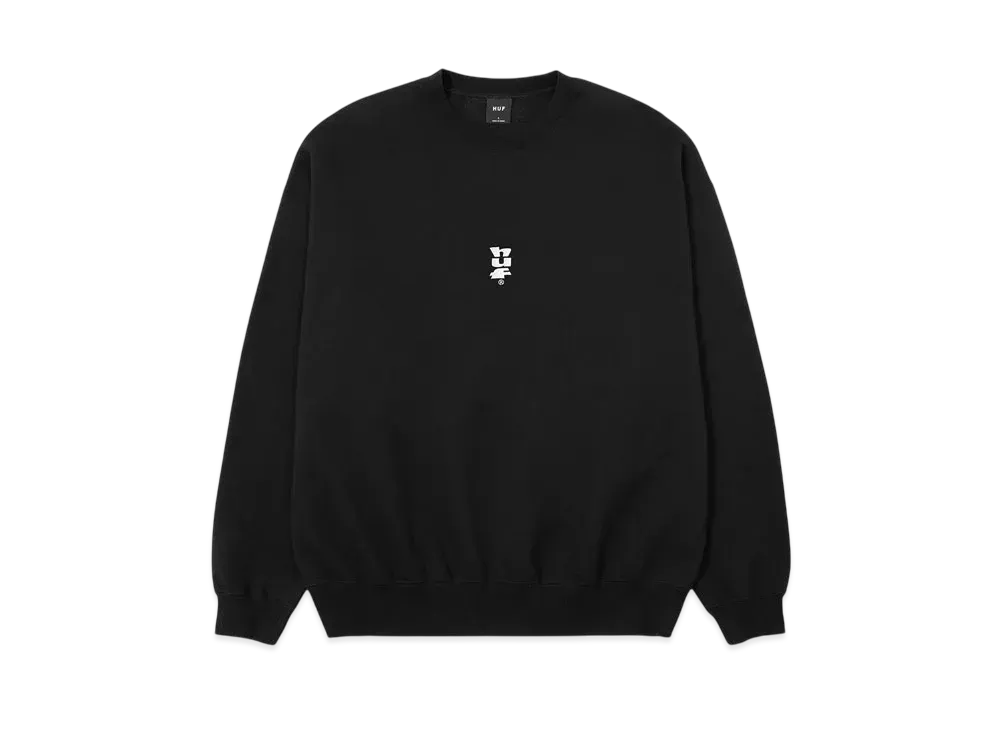HUF Set Megablast Crewneck "Black"