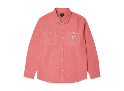 HUF Total Eclipse Chambray Shirt "Red"