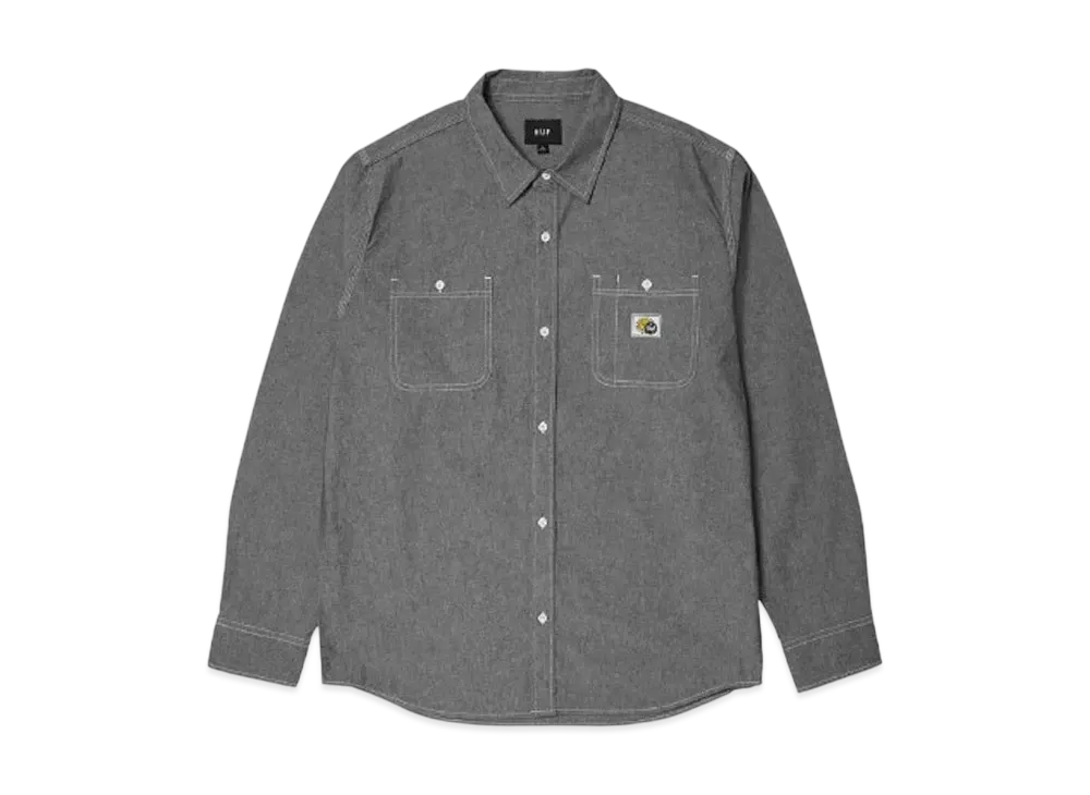 HUF Total Eclipse Chambray Shirt "Black"