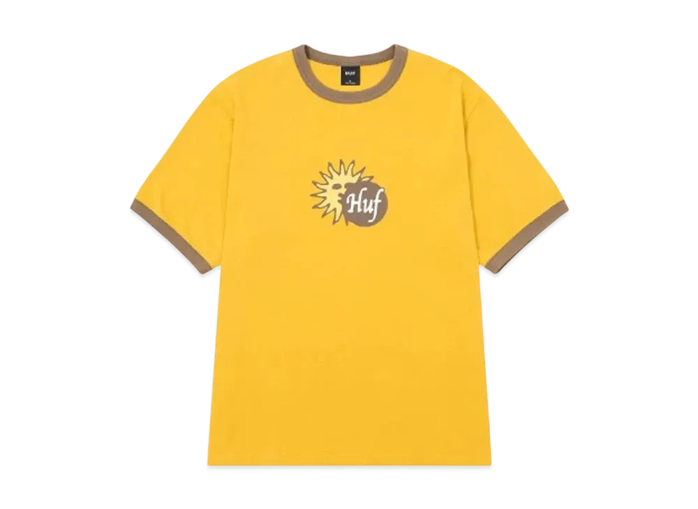 HUF Total Eclipse Ringer Tee "Mustard"