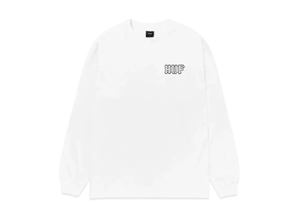 HUF Set Classic H LS Tee "White"