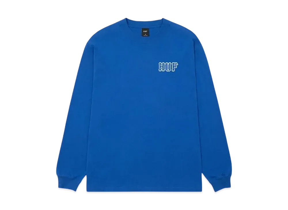 HUF Set Classic H LS Tee "Cobalt Blue"