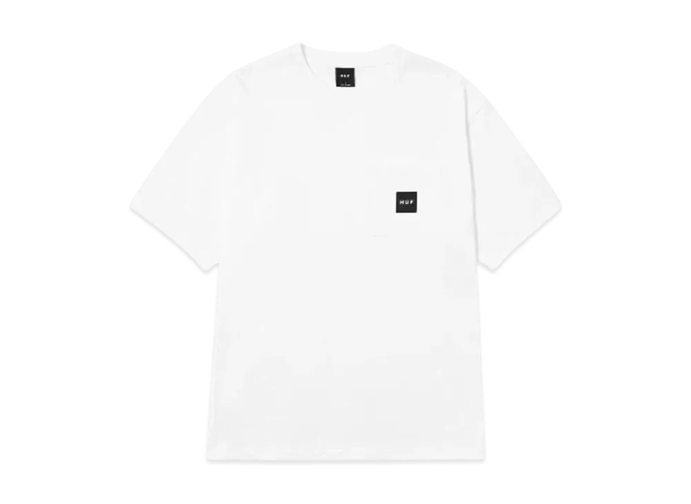 HUF Set Box Logo Pocket Tee "White"