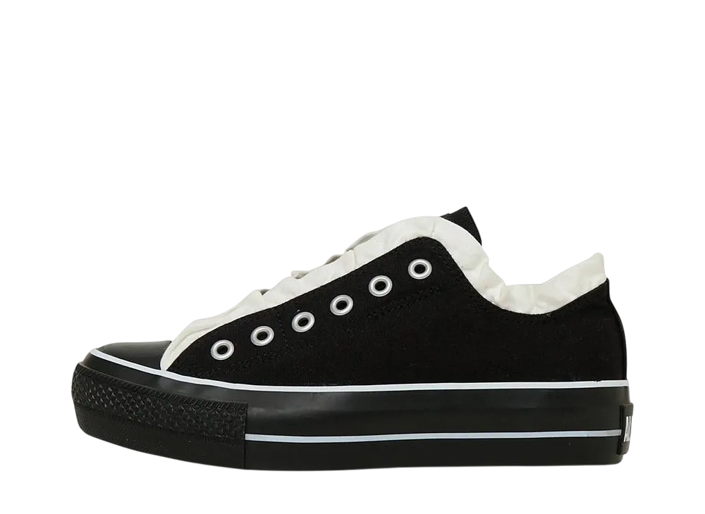 Converse Women's All Star PLTS Frillslip OX "Black/White"