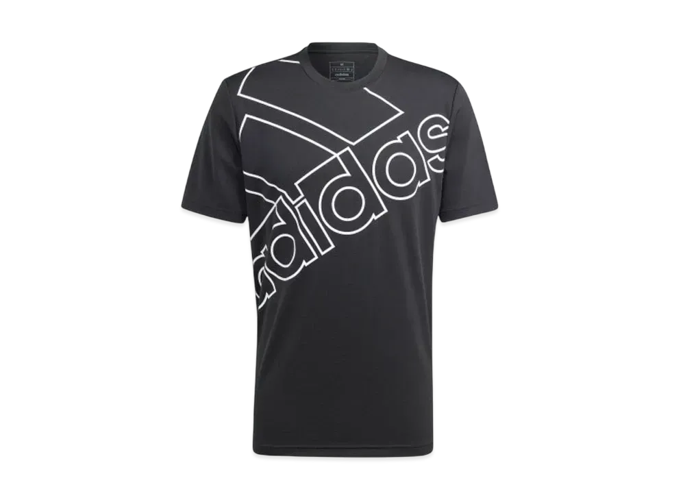 adidas Aeroready Training Logo Graphic Short Sleeve T-Shirt "Black/White"