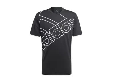 adidas Aeroready Training Logo Graphic Short Sleeve T-Shirt "Black/White"