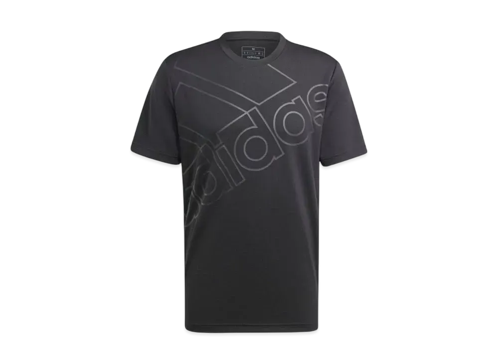adidas Aeroready Training Logo Graphic Short Sleeve T-Shirt "Black/Black"