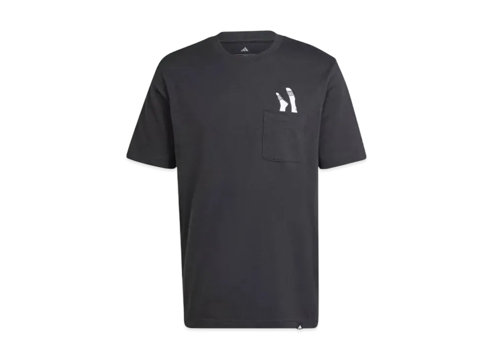 adidas Lounge Sandal Graphic Short Sleeve Pocket T-Shirt "Black"