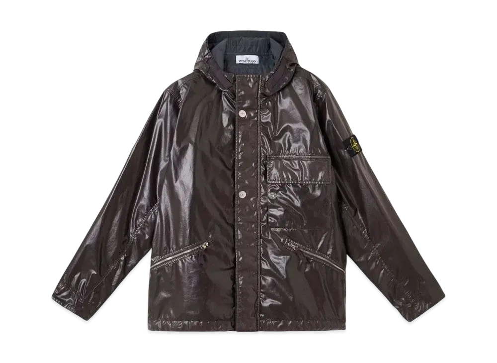 Stone Island 4100062 Mussola Gommata-TC "Charcoal Gray"