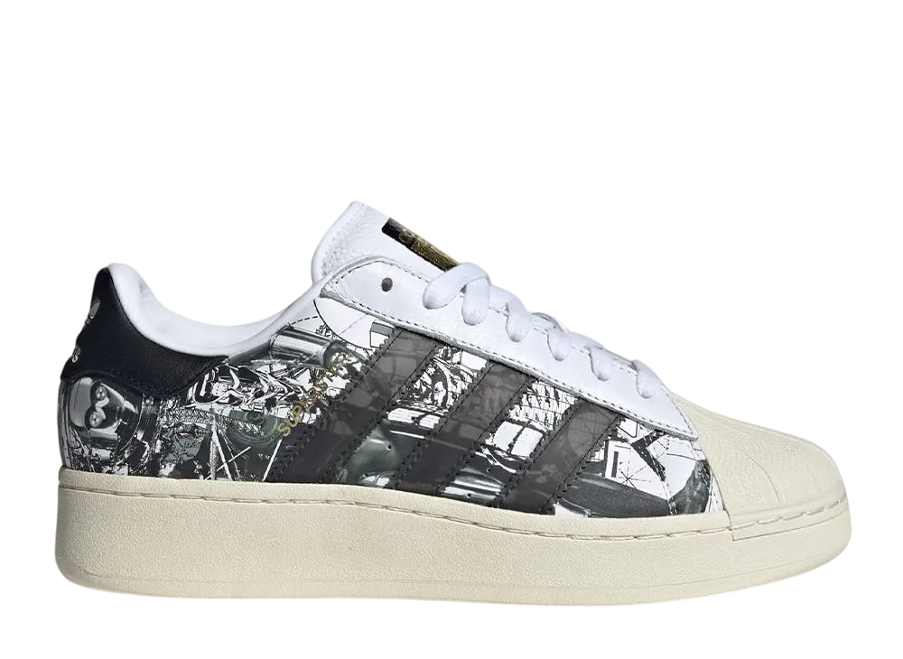 STAR WARS × Nanzuka × adidas Superstar XLG "Cloud White/Core Black/Gold Metallic"