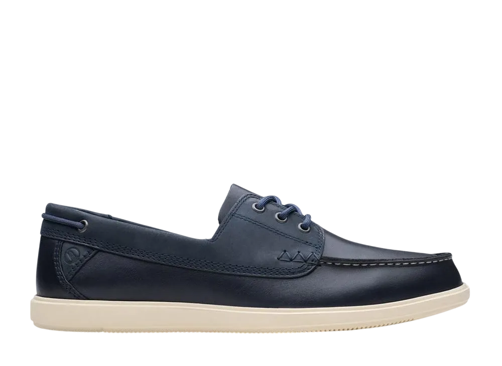 クラークス ブラットンボート "ネイビーレザー"