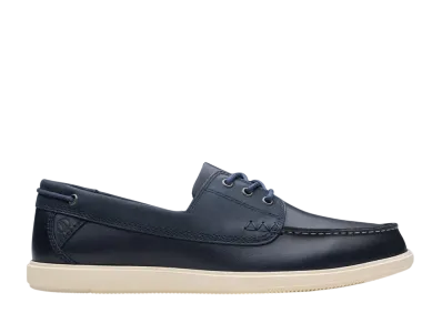 Clarks Bratton Boat "Navy Leather"