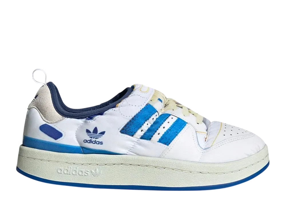 adidas Puffylette "Footwear White/Team Royal Blue"