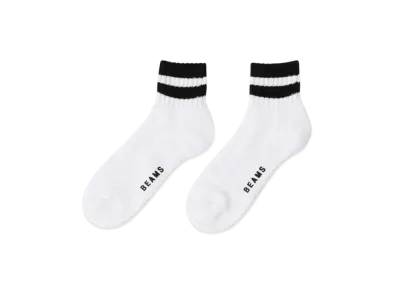 BEAMS Line Socks (2Pack) "White"