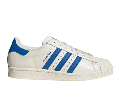 DEUX × adidas Superstar 80s "Off White/Blue/Gold Metallic"