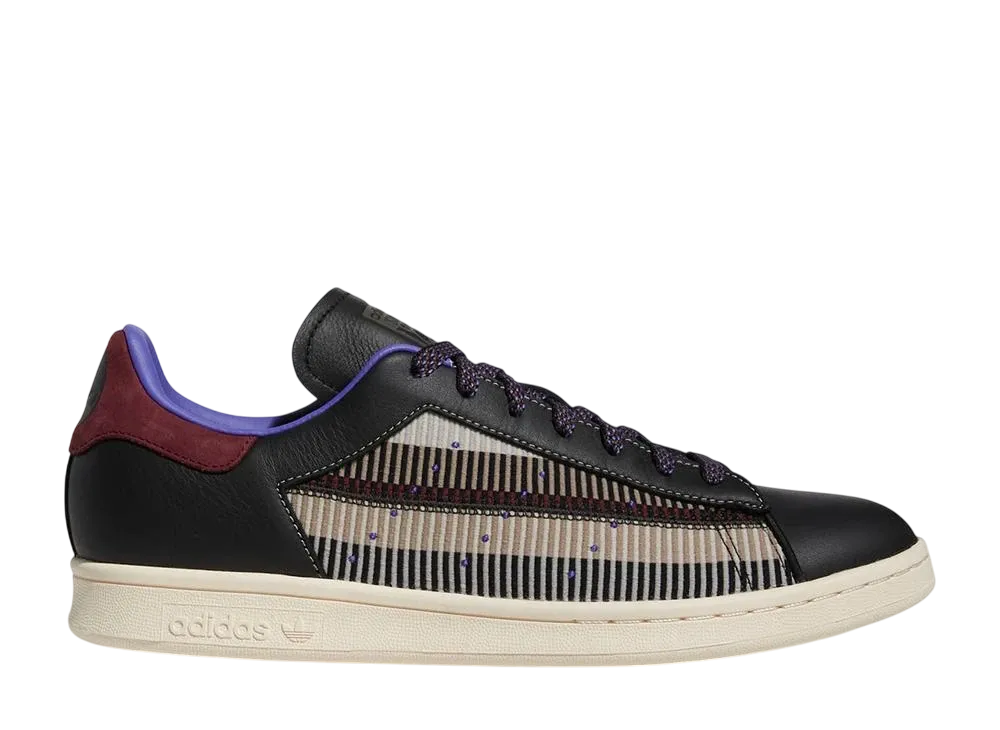 アディダスオリジナルス スタンスミス パッチワーク "コアブラック/シャドウレッド/クリアグラナイト"