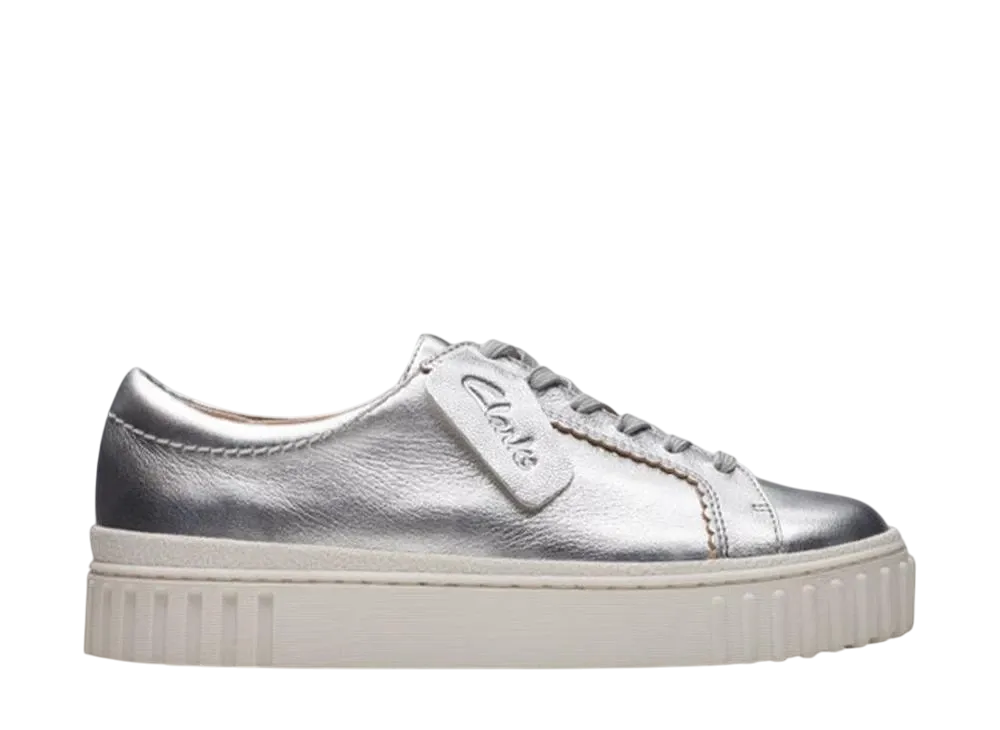 Clarks Women's Mayhill Walk "Silver Metallic"