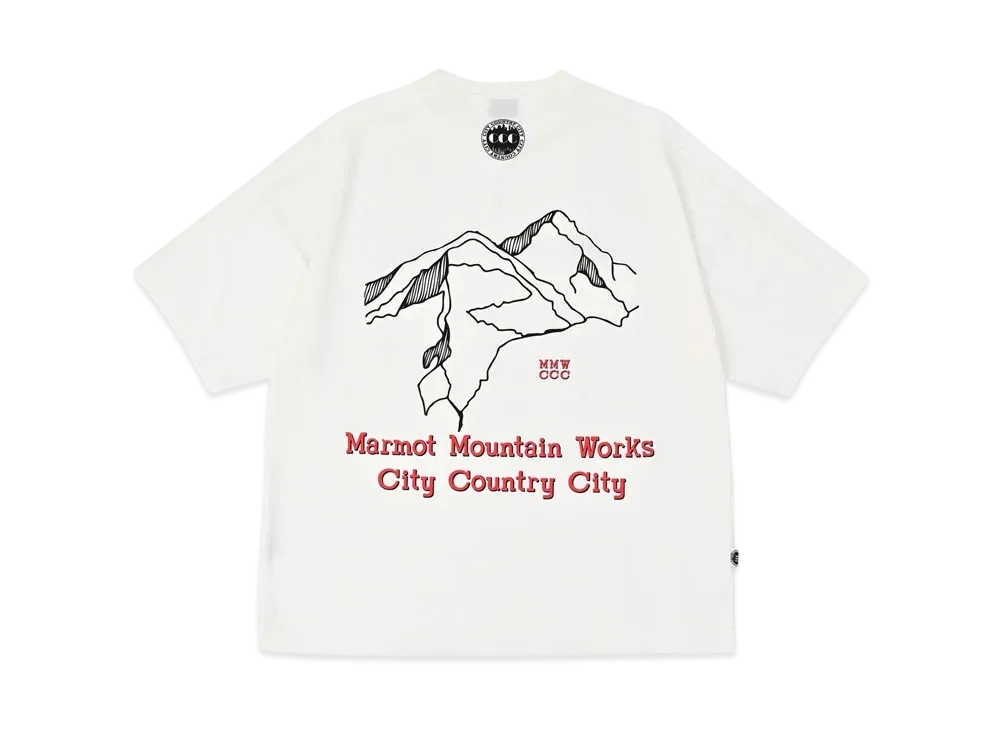 Marmot x CITY COUNTRY CITY MMWCCC Everywhere T-shirt Words of a Mountain "White"