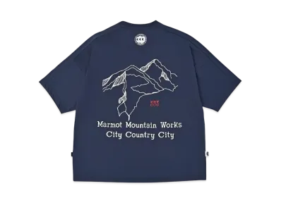 Marmot x CITY COUNTRY CITY MMWCCC Everywhere T-shirt Words of a Mountain "Blue"