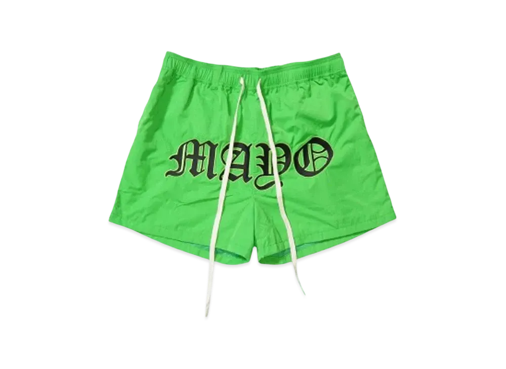 MAYO MAYO CENTER LOGO EMBROIDERY SWIM SHORTS "RIGHT GREEN"