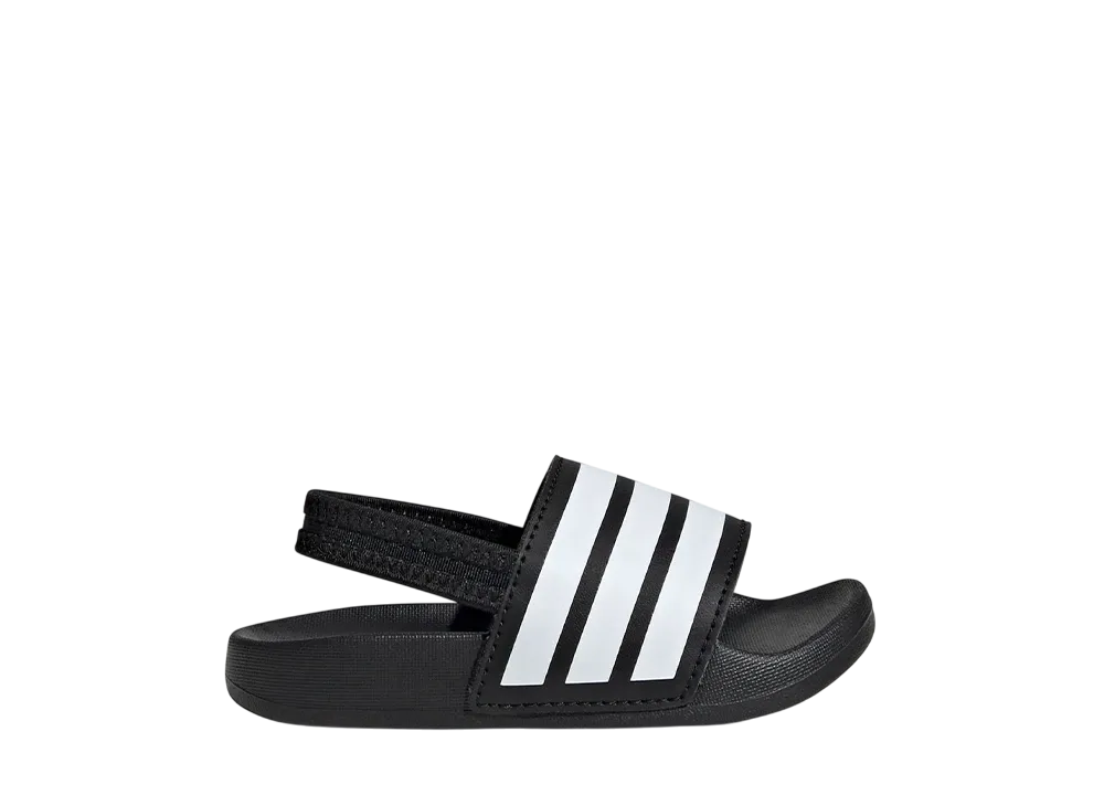 アディダス TD アディレッタ ストラップ スライド "コアブラック/クラウドホワイト" (キッズ)
