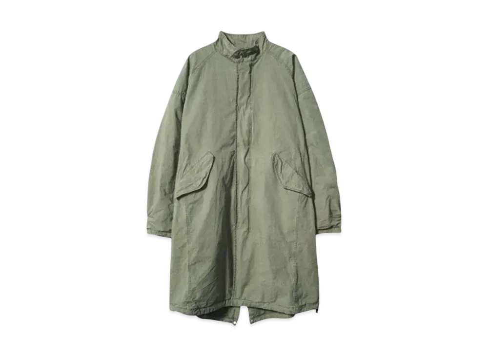 nonnative TROOPER COAT COTTON TYPEWRITER SULFUR DYE WITH GORE-TEX WINDSTOPPER "KHAKI"