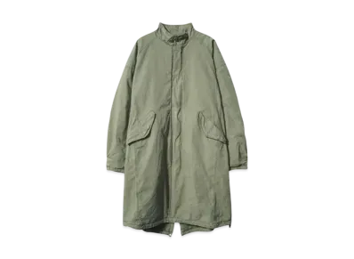 nonnative TROOPER COAT COTTON TYPEWRITER SULFUR DYE WITH GORE-TEX WINDSTOPPER "KHAKI"