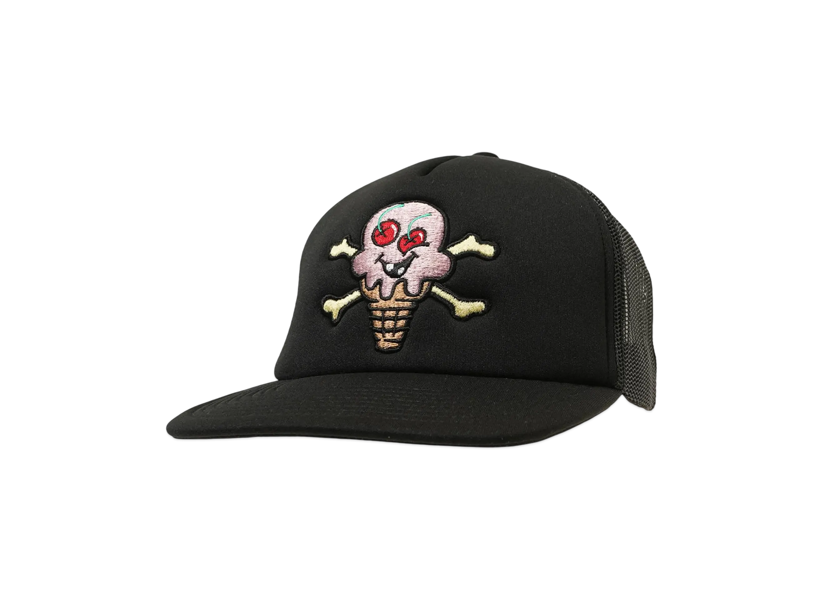 ICECREAM CONES N BONES TRUCKER CAP "BLACK"