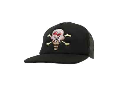 ICECREAM CONES N BONES TRUCKER CAP "BLACK"