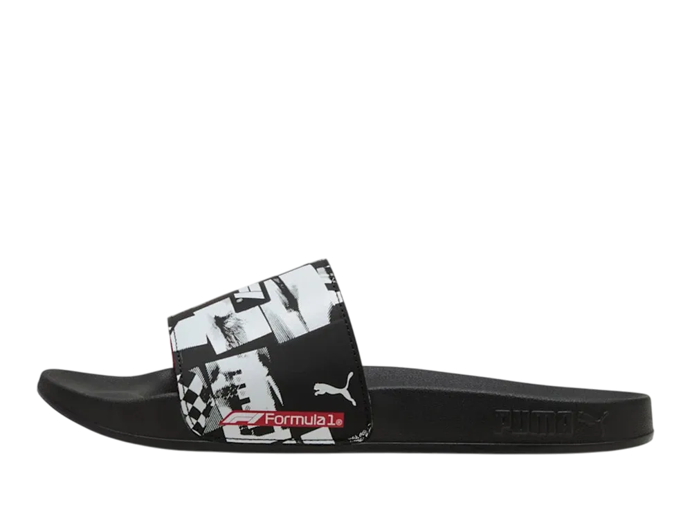 F1 × Puma Leadcat Graphic Sandals "Puma Black/Pop Red"