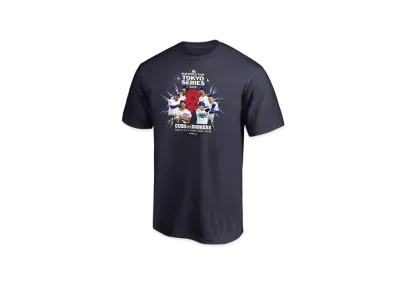 MLB Fanatics Chicago Cubs vs Los Angeles Dodgers MLB Tokyo Series Opening Game T-Shirt Kids "Navy"