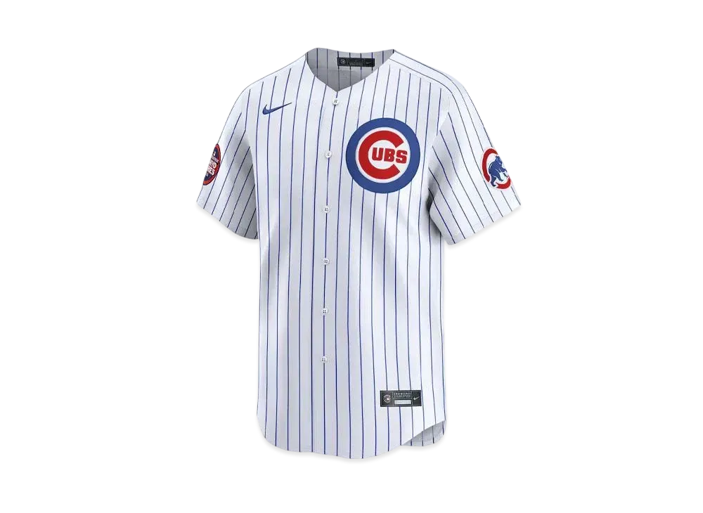 MLB Nike Cubs Seiya Suzuki Uniform Limited Jersey Home MLB Tokyo Series Opening Game Sleeve Patch Included "White"
