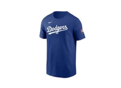 MLB Nike Dodgers Shohei Otani Name & Number Uniform Number T-Shirt MLB Tokyo Series Opening Game Sleeve Patch Kids "Blue"