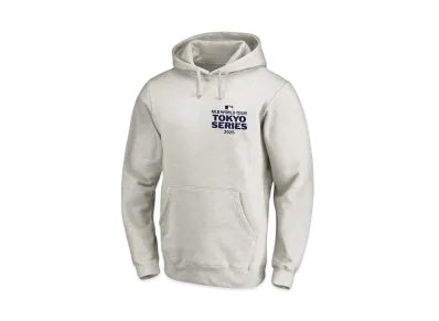 MLB Fanatics MLB Tokyo Series Opening Game Japanese Letters Hoodie Parka "Oatmeal"