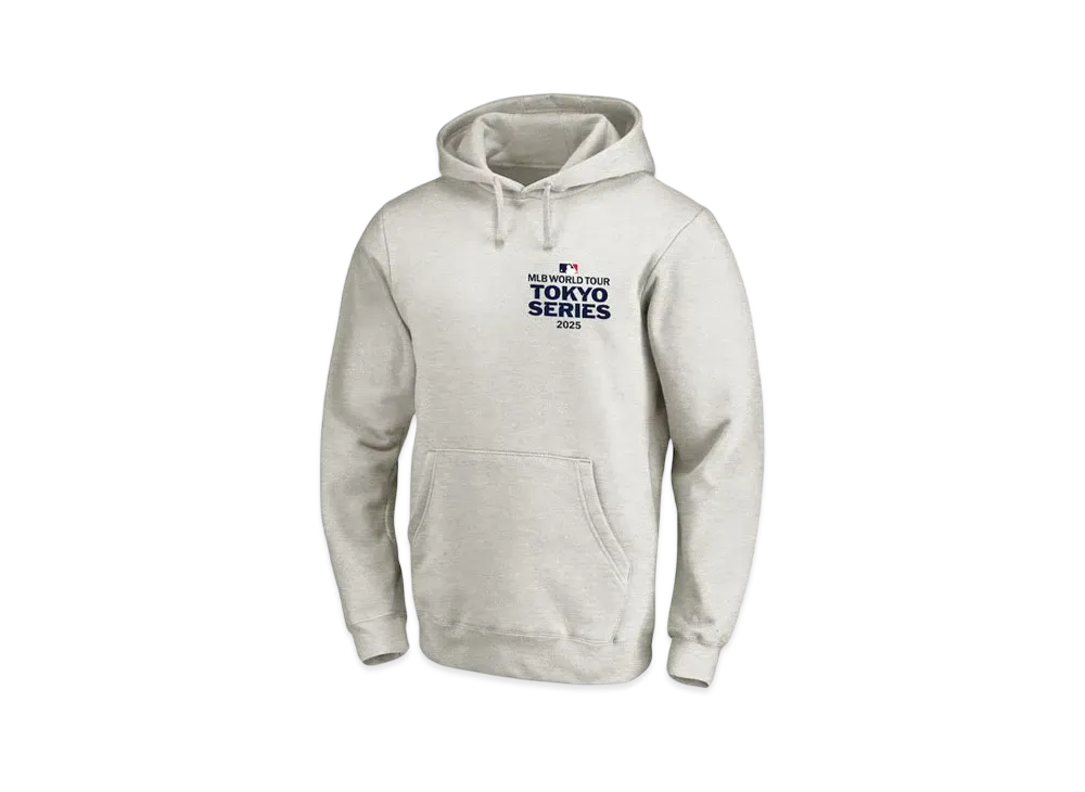 MLB Fanatics MLB Tokyo Series Opening Game Japanese Letters Hoodie Parka Kids "Oatmeal"