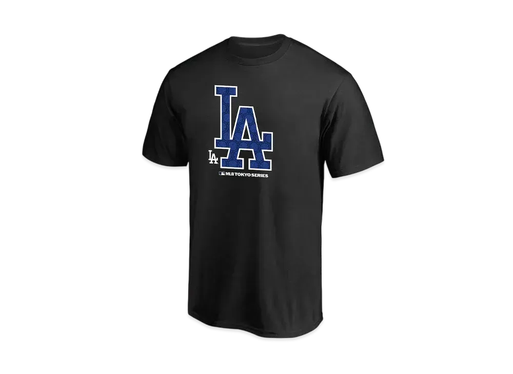 MLB Fanatics MLB Tokyo Series Opening Game Team Logo T-Shirt Los Angeles Dodgers "Black"