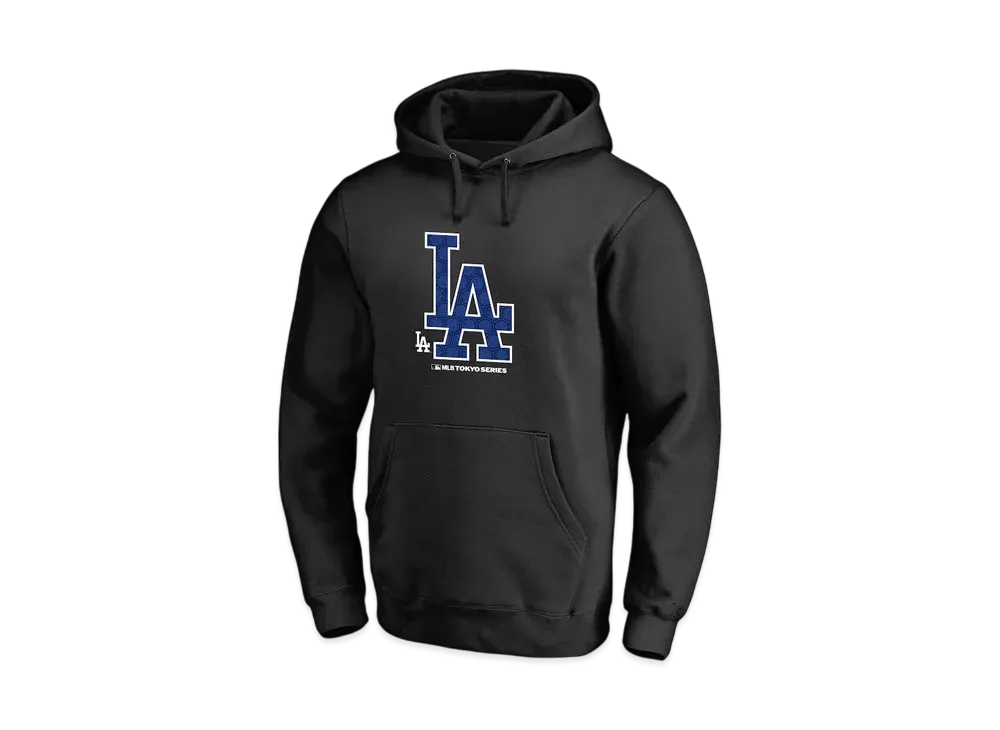 MLB Fanatics MLB Tokyo Series Opening Game Team Logo Hoodie Parka Los Angeles Dodgers "Black"