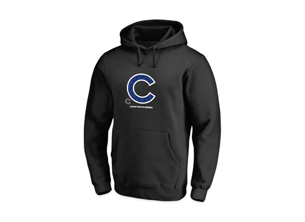 MLB Fanatics MLB Tokyo Series Opening Game Team Logo Hoodie Parka Chicago Cubs "Black"
