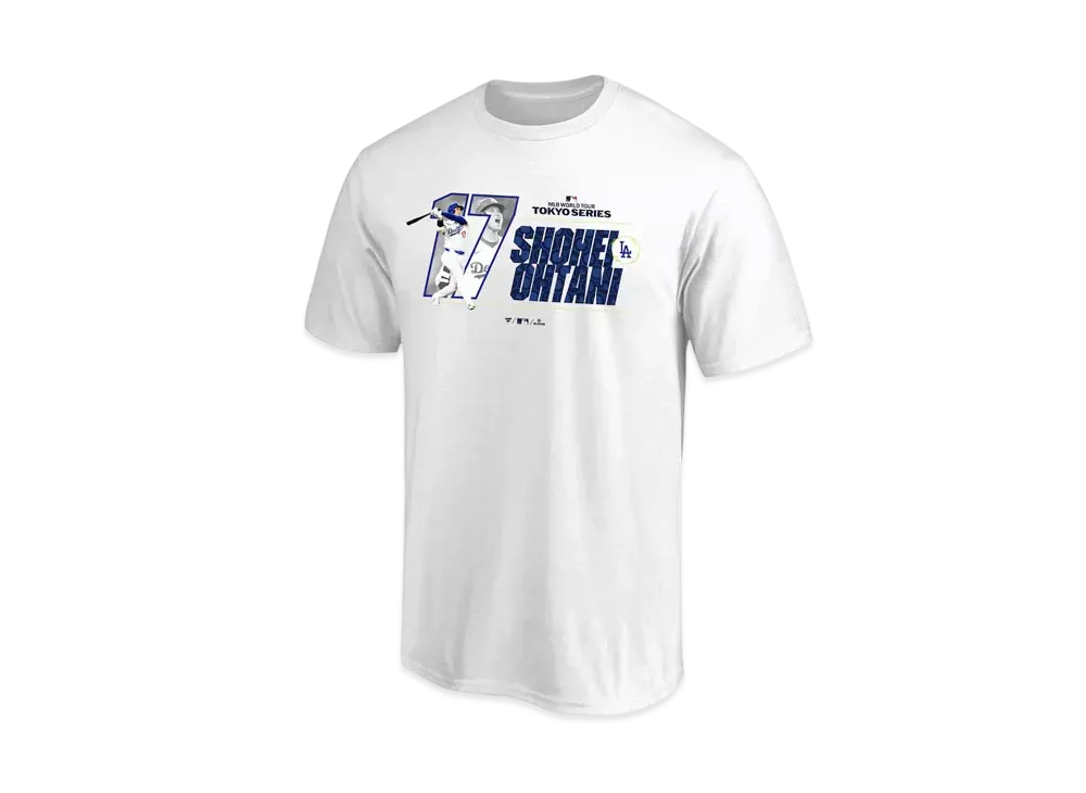 MLB Fanatics Dodgers Shohei Otani MLB Tokyo Series Opening Game T-Shirt "White"