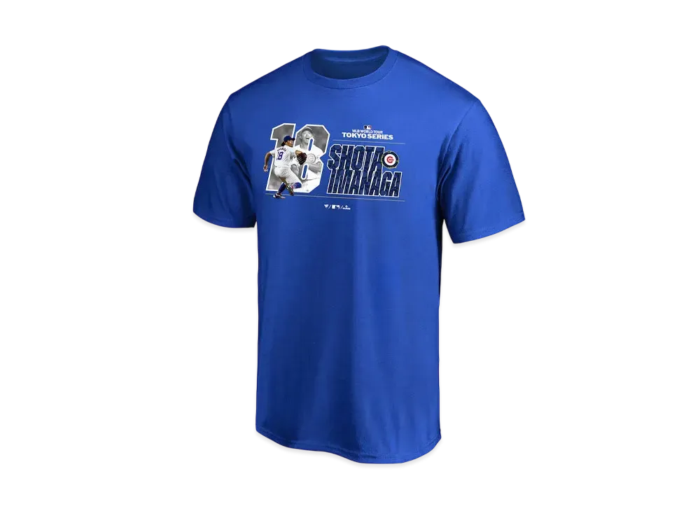 MLB Fanatics Cubs Shota Imanaga MLB Tokyo Series Opening Game T-shirt "Blue"