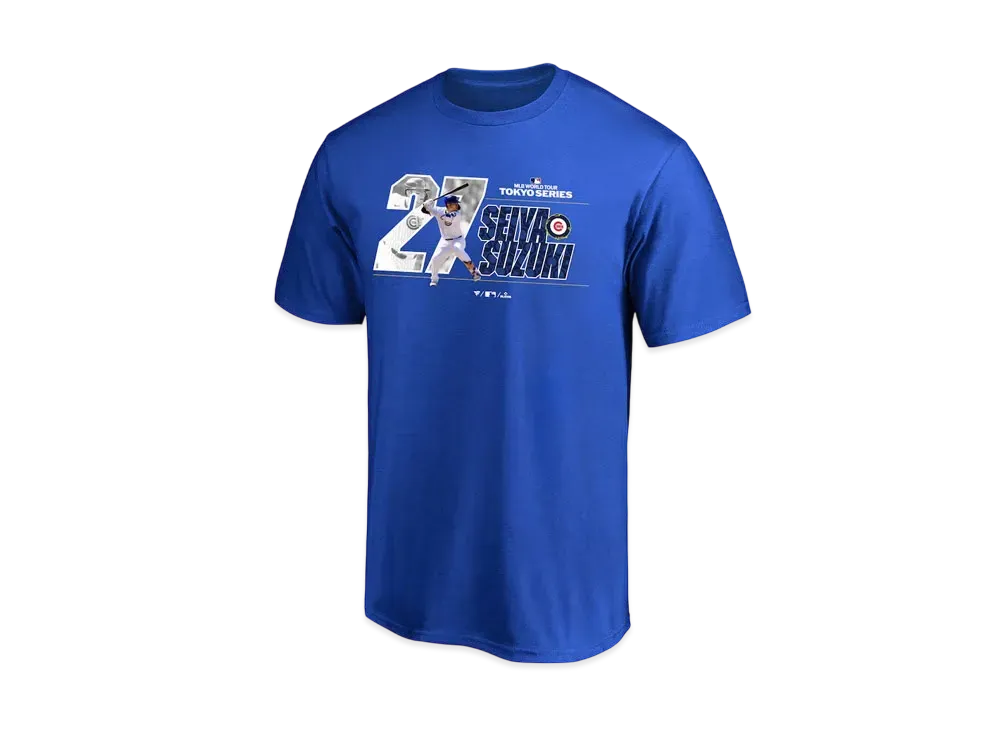 MLB Fanatics Cubs Seiya Suzuki MLB Tokyo Series Opening Game T-shirt "Blue"