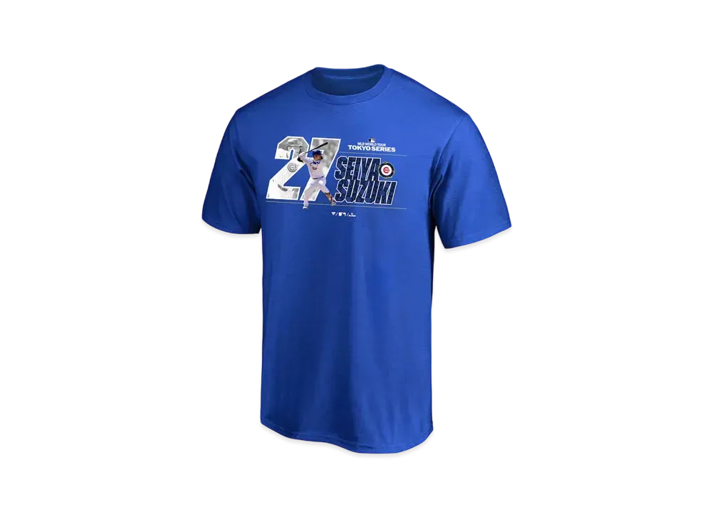 MLB Fanatics Cubs Seiya Suzuki MLB Tokyo Series Opening Game T-shirt Kids "Blue"