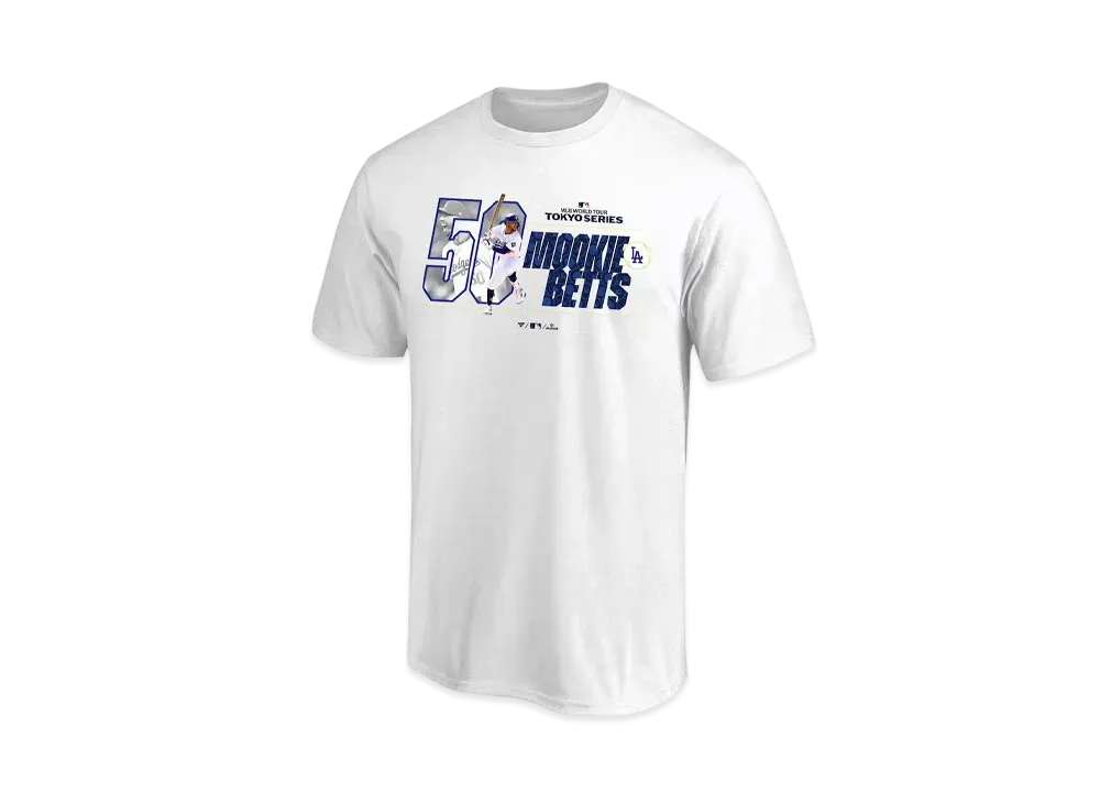 MLB Fanatics Dodgers Mookie Betts MLB Tokyo Series Opening Game T-Shirt "White"